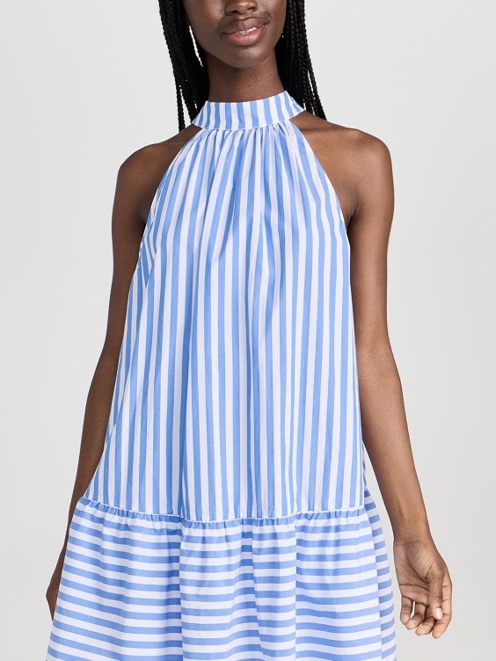 STAUD Marlowe Sea Stripe Mini Dress